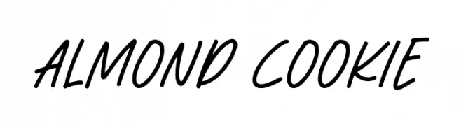 Almond Cookie  Fuentes Gratis Descargar