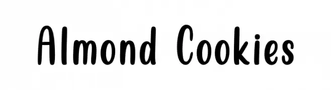 Almond Cookies  Fuentes Gratis Descargar