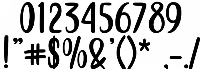 Almond Cookies Font OTHER CHARS