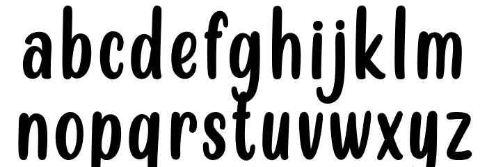Almond Cookies Font LOWERCASE