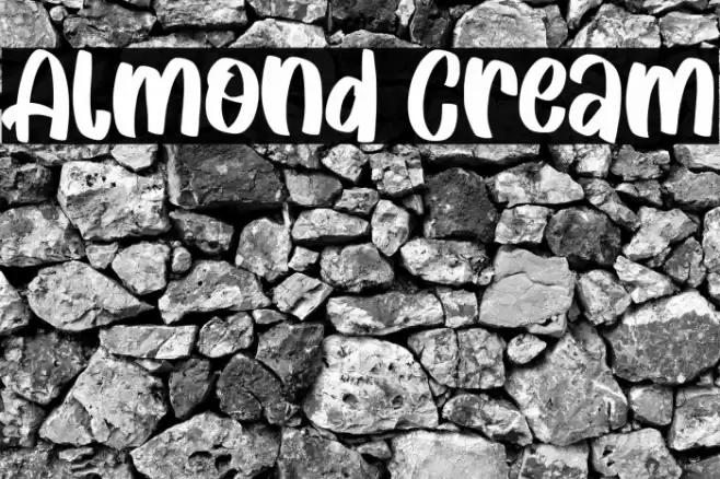 Almond Cream Font examples