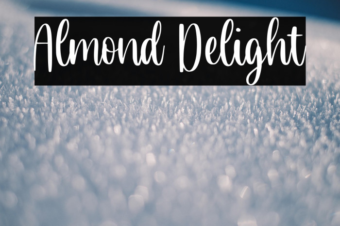 Almond Delight Example 2