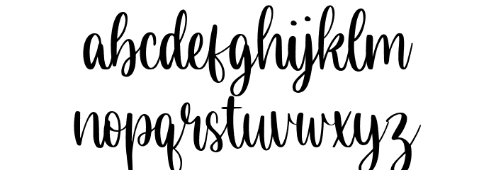 Almond Delight Font LOWERCASE