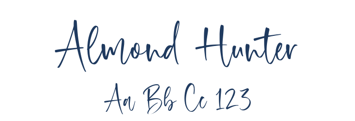 Almond Hunter Font Preview
