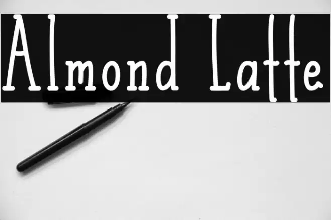 Almond Latte Font examples