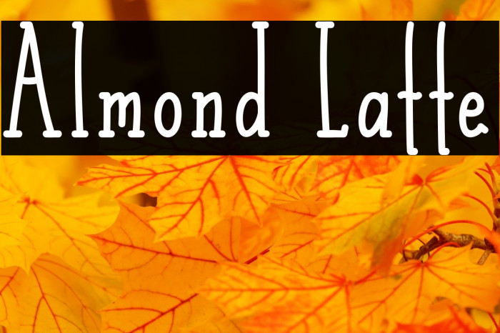 Almond Latte Font examples