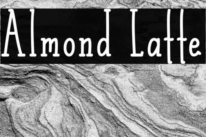 Almond Latte Font examples