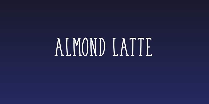 Almond Latte Social Header