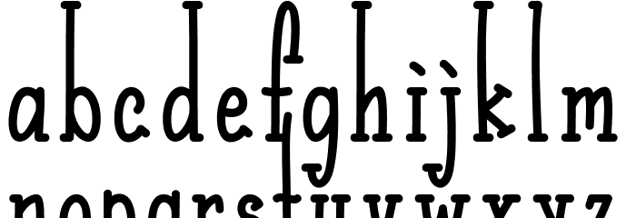 Almond Latte Font LOWERCASE