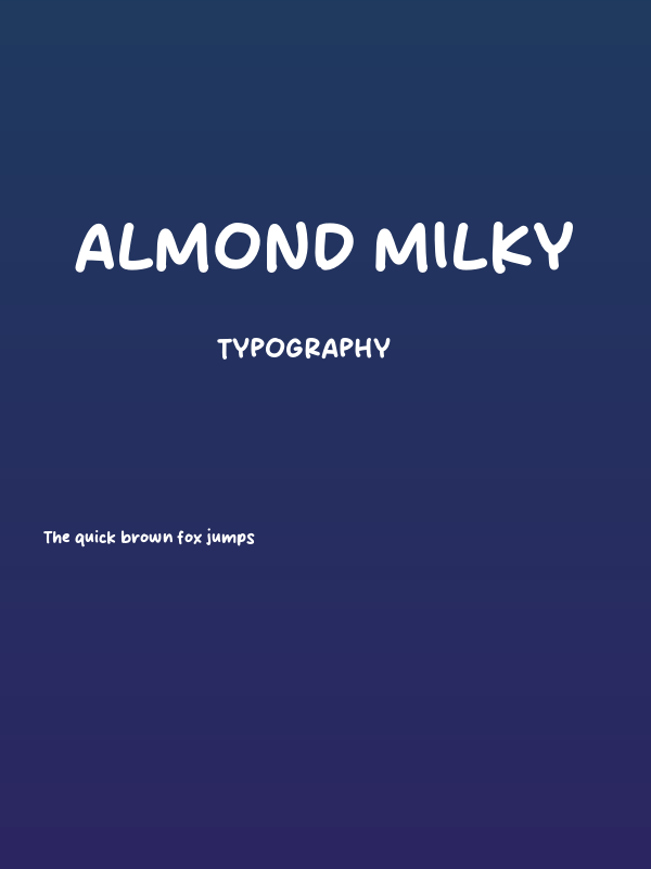 Almond Milky Poster