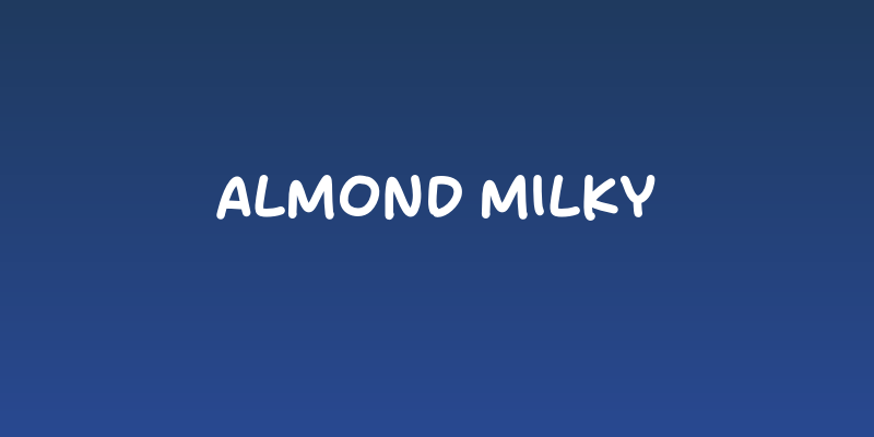 Almond Milky Social Header