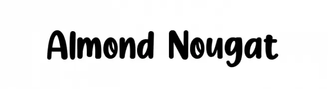 Almond Nougat  Fuentes Gratis Descargar
