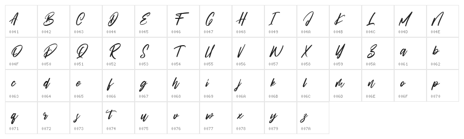 Almond Nuts Free Regular Character Map