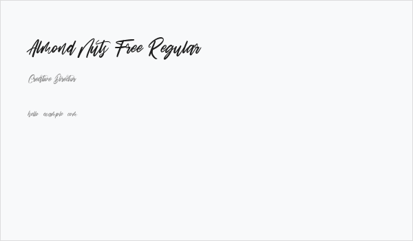 Almond Nuts Free Regular Business Card