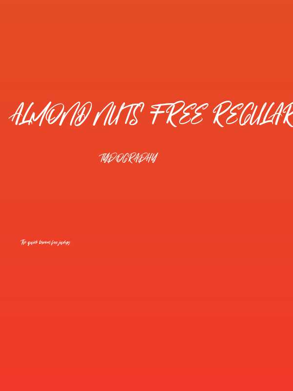 Almond Nuts Free Regular Poster