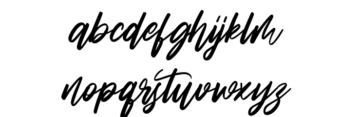 Almond Nuts Free Regular Font LOWERCASE
