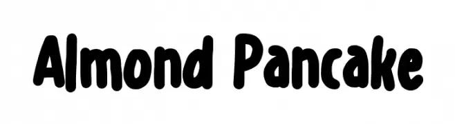 Almond Pancake Schriftart