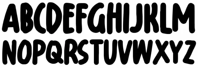 Almond Pancake Schriftart Gro&szlig;