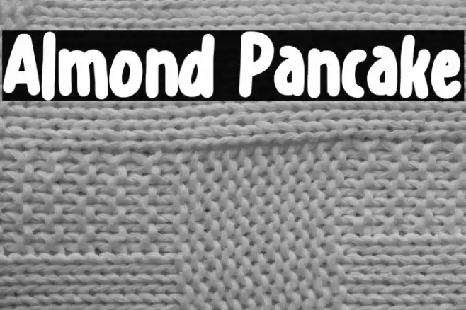 Almond Pancake Schriftart examples