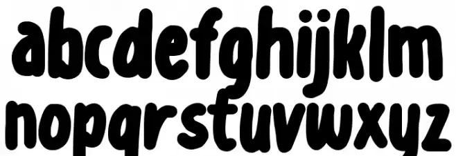 Almond Pancake Schriftart Kleinbuchstaben