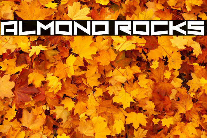 Almond Rocks Caratteri examples