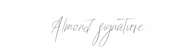 Almond signature  Fuentes Gratis Descargar