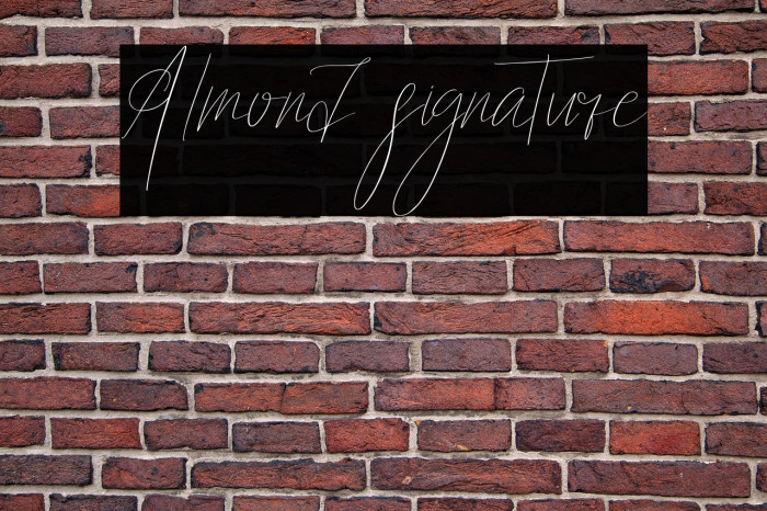 Almond signature Example 1