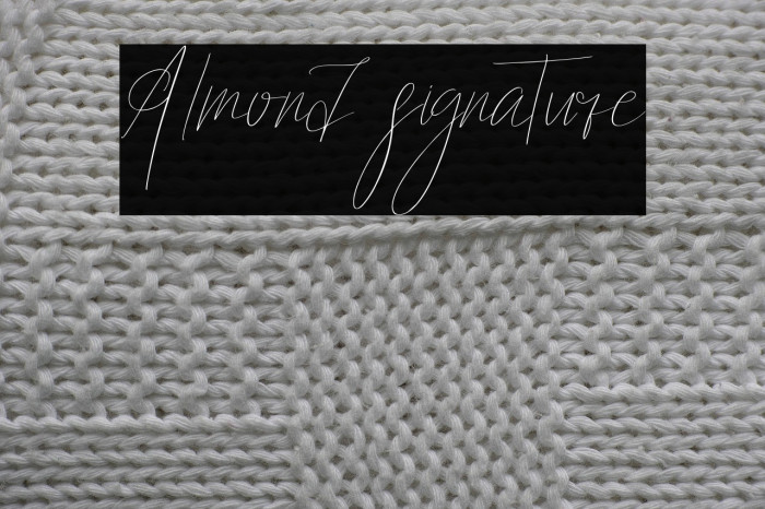 Almond signature Example 2