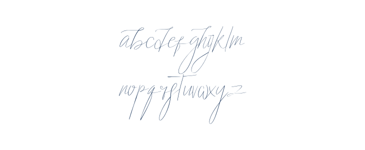 Almond signature Lowercase