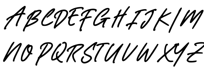 Almonde Font UPPERCASE