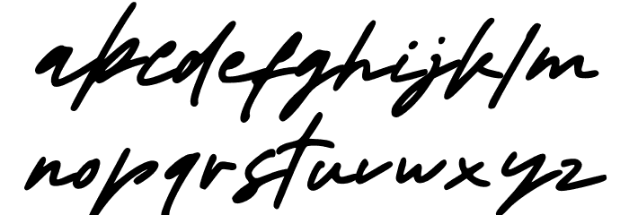 Almonde Font LOWERCASE