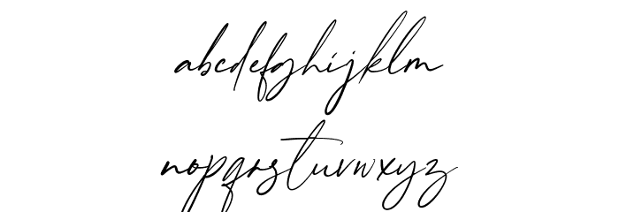 Almondita Font LOWERCASE