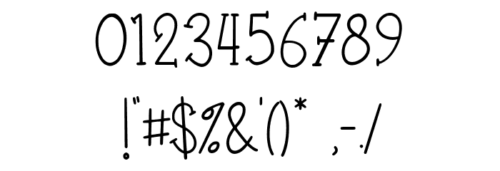 Almondlatte Font OTHER CHARS