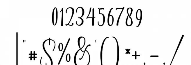 Almonds Font OTHER CHARS