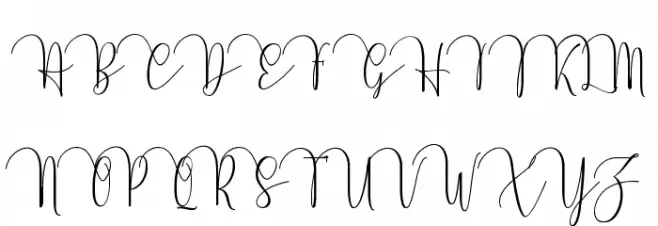Almonds Schriftart Groß