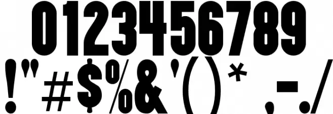 Almonte-Regular Font OTHER CHARS