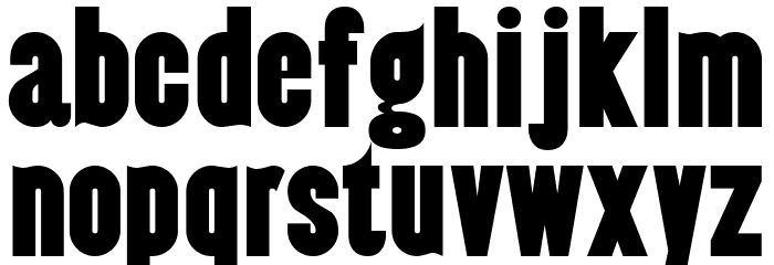 Almonte-Regular Font LOWERCASE