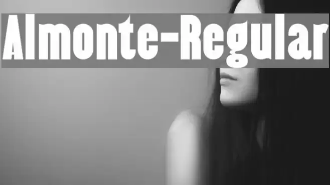 Almonte-Regular Font examples