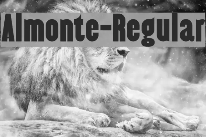 Almonte-Regular Font examples