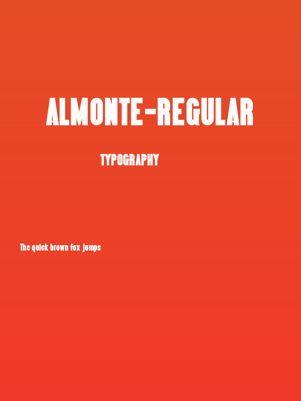 Almonte-Regular Poster