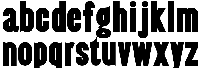 Almonte-Regular Font LOWERCASE