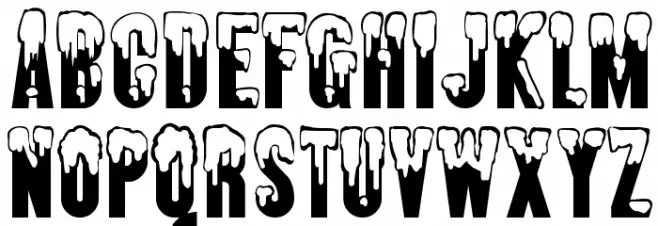 Almonte Snow Schriftart Groß