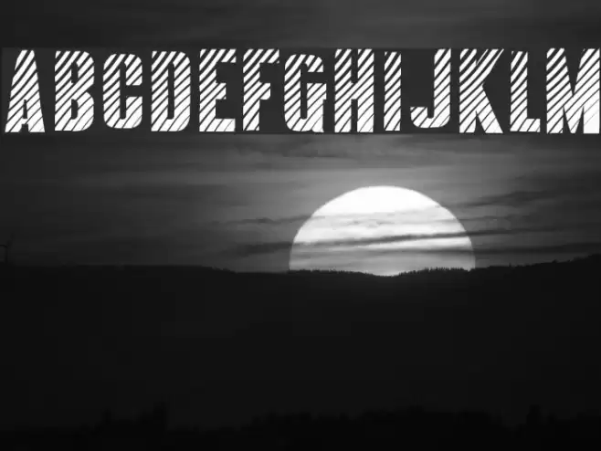 Almonte Woodgrain Font examples