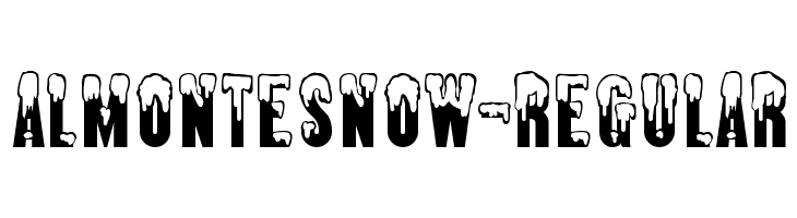 AlmonteSnow-Regular 字体