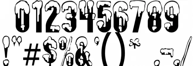 AlmonteSnow-Regular Font OTHER CHARS