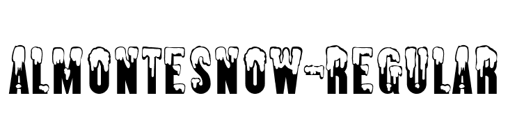 AlmonteSnow-Regular  font caratteri gratis