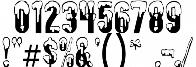 AlmonteSnow-Regular Font OTHER CHARS