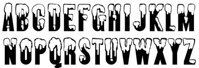 AlmonteSnow-Regular Font Litere mari