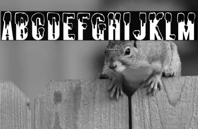 AlmonteSnow-Regular Font examples