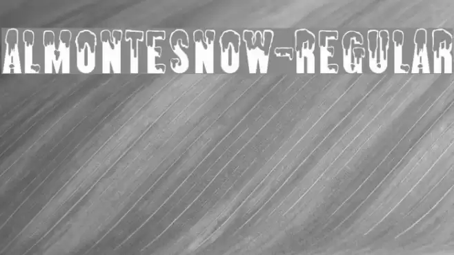 AlmonteSnow-Regular Font examples